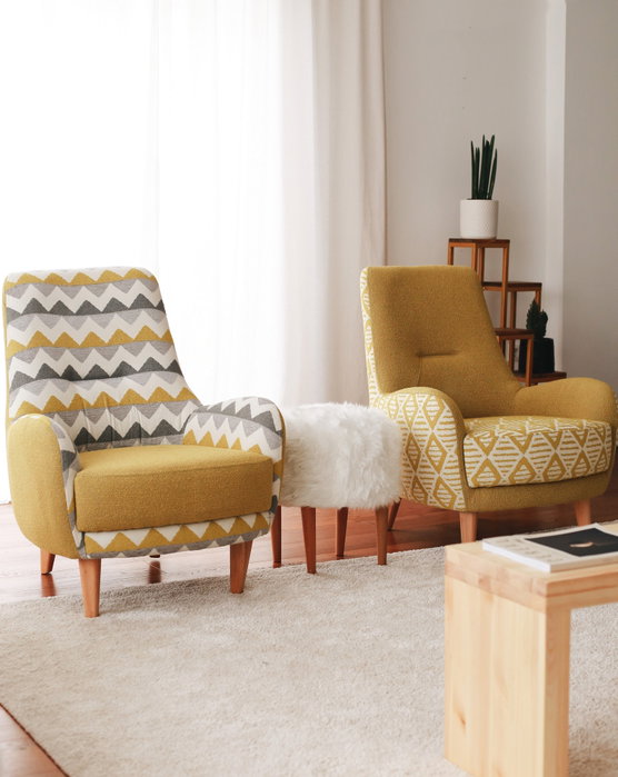 Atelier Del Sofa Zikzak - Yellow